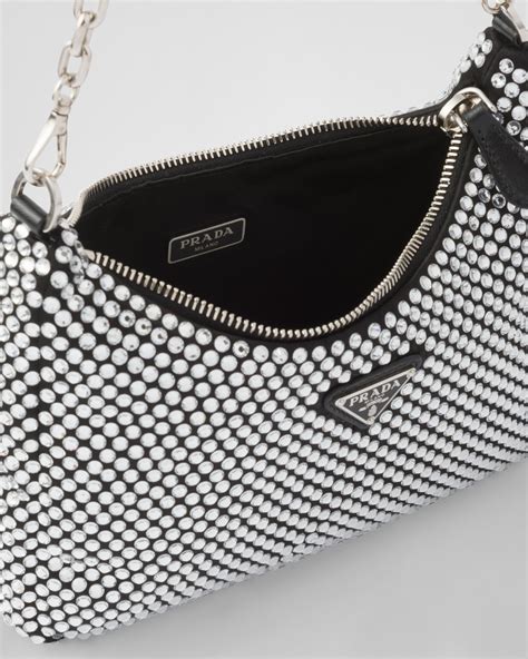 prada bag with crystals|prada crystal bucket bag.